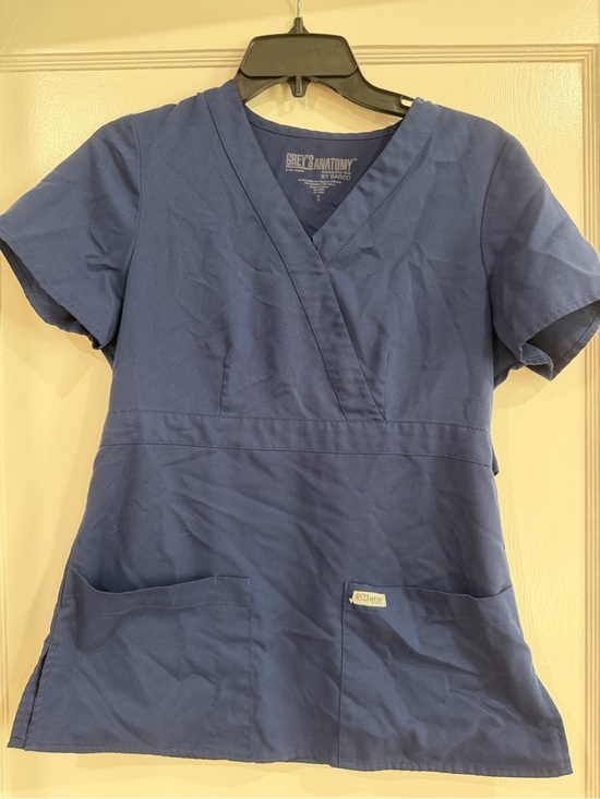 Grey's Anatomy Tops - Grey's Anatomy Navy Medical Scrub Top by Barco